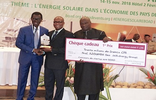 27370 Pays 7370 Yao Azoumah laureat Boad du Concours Energies Renouvelables offrir le OcB