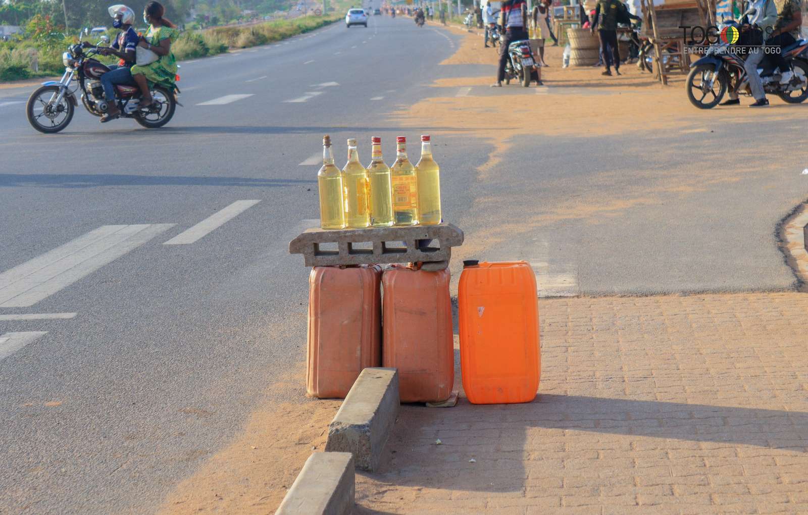 Bouteilles d'essence