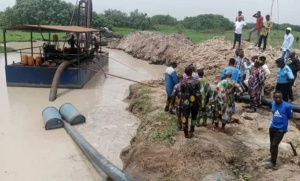 Exploitation du sable marin : Le dragage de la rivi&egrave;re Zio a d&eacute;marr&eacute;