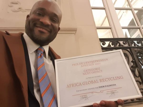 Entrepreneuriat : double distinction pour le Togolais Edem d’Almeida