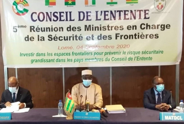 Lutte contre le terrorisme : les ministres de la Sécurité du Conseil de l&#039;Entente, en réunion à Lomé