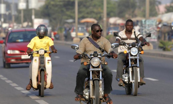 Togo : Motorcyclists need to only pay CFA5000 now to get a license