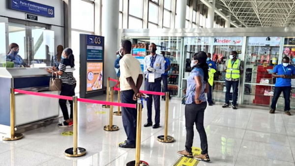 Covid-19: Control measures relaxed for some passengers coming and leaving the Lomé airport