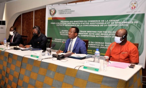 Validation à Lomé des textes réglementaires de la concurrence sur le marché régional de la CEDEAO