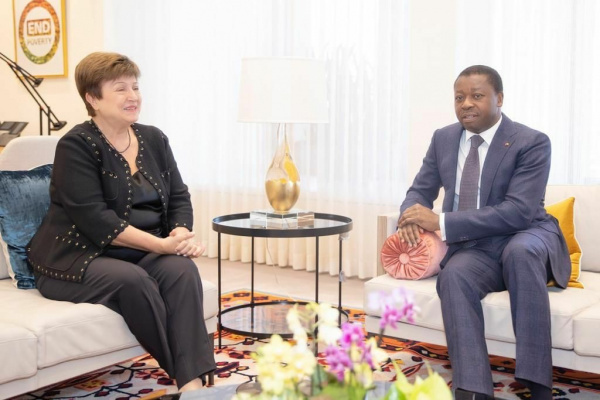 President Gnassibgé talks financing development projects with IMF’s MD, Kristalina Georgia