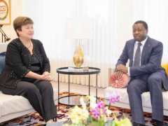 President Gnassibgé talks financing development projects with IMF’s MD, Kristalina Georgia