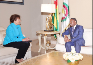 Faure Gnassingb&eacute; &eacute;voque le Threshold et le Compact avec Alice Albright, DG de la Millennium Challenge Corporation
