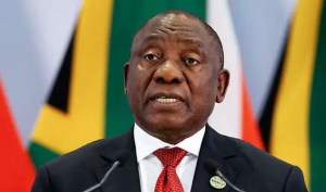 Le Sud-Africain Cyril Ramaphosa salue la r&eacute;&eacute;lection de Faure Gnassingb&eacute;