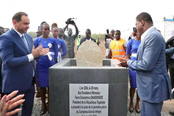 À Avétonou, Faure Gnassingbé lance les travaux d’un complexe avicole de 660 hectares, porté par Porteo