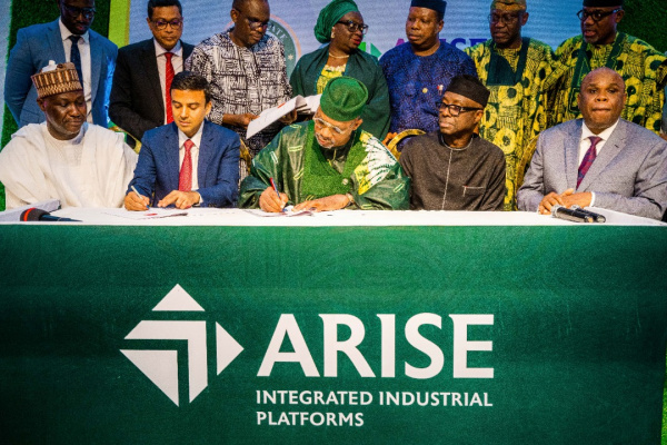 ARISE IIP signs a development agreement with the Ogun State of Nigeria for the development of the Remo Economic Industrial Cluster