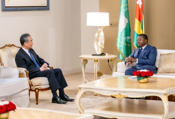In Lomé, President Gnassingbé reviews China-Togo cooperation with Chinese Minister Wang Yi