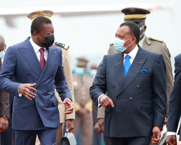 Faure Gnassingb&eacute; en visite de travail au Congo