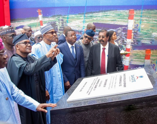 Faure Gnassingbé à l&#039;inauguration de la Dangote Oil Refinery