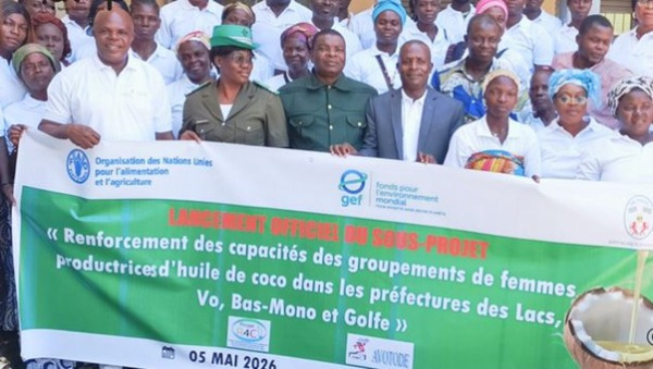 S&eacute;curit&eacute; alimentaire : un projet de renforcement de la production d&rsquo;huile de coco lanc&eacute; &agrave; An&eacute;ho