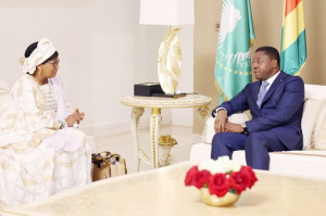 Faure Gnassingb&eacute; et Binta Diallo font le point des interventions de l'OMS au Togo