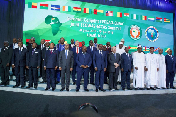 Ecowas-Eccas joint summit : Heads of States adopt Lomé declaration
