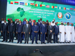 Ecowas-Eccas joint summit : Heads of States adopt Lomé declaration