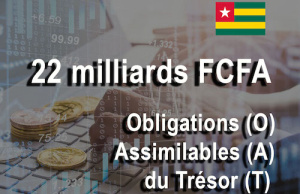 Le Togo l&egrave;ve 22 milliards FCFA sur le march&eacute; financier r&eacute;gional