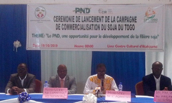 Le Togo lance la 1ère campagne réglementée de commercialisation du Soja