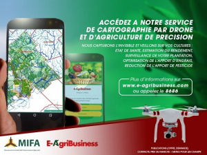 Togo : E-agribusiness veut d&eacute;ployer 125 drones agricoles pour moderniser l&rsquo;agriculture togolaise, des candidatures recherch&eacute;es