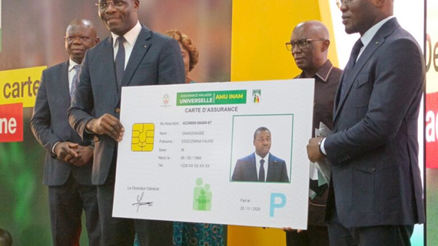 Togo : l&rsquo;INAM digitalise ses services et d&eacute;ploie une carte AMU s&eacute;curis&eacute;e
