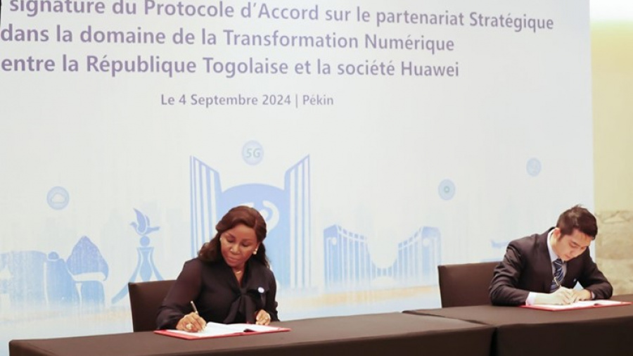 Togo : un partenariat avec Huawei dans le domaine de l’innovation technologique