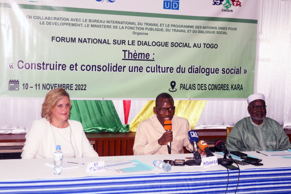 Togo : adoption d’une feuille de route pour la refondation du dialogue social