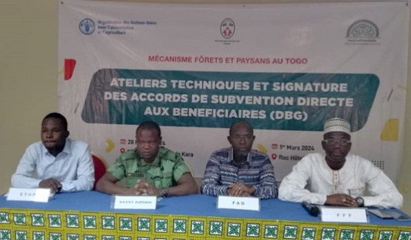 Des accords de subvention directe entre la FAO et les organisations de producteurs forestiers et agricoles