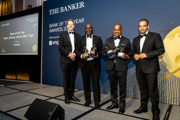 Ecobank-Togo remporte pour la 4è fois consécutive, le prix &quot;banque de l&#039;année&quot;