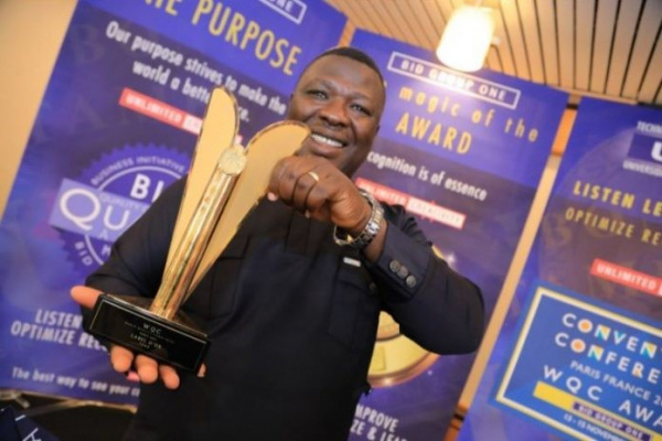 Gustav Bakoundah, a Togolese, receives World Quality Commitment award