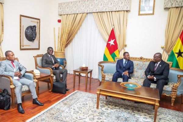 Togo’s President in Accra for a regional summit on insecurity