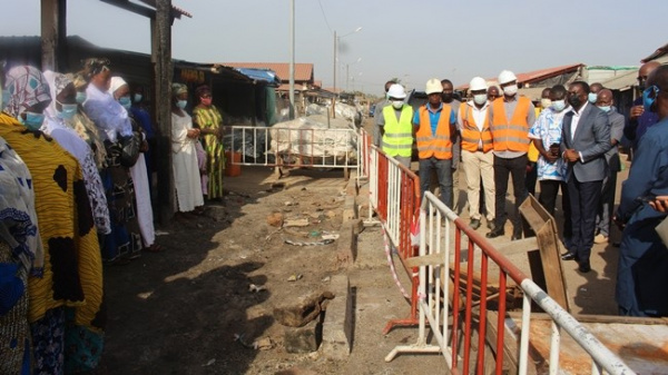 Reconstruction du marché de Kara: le ministre Adédzé fixe une deadline pour la livraison