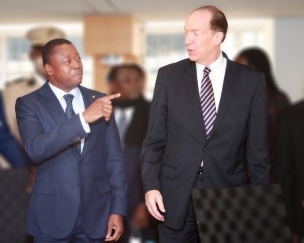 World Bank boss, David Malpass, will be in Lomé this week