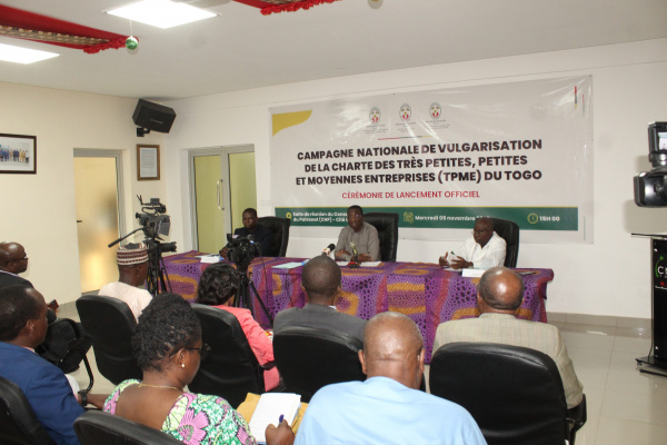 Togo: lancement de la campagne de vulgarisation de la charte des TPME