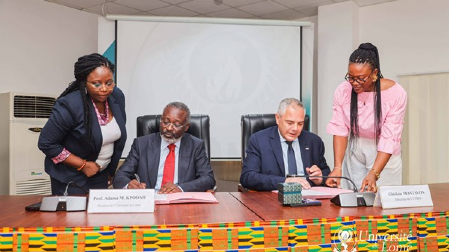 L’Université de Lomé et l’UTBM (France) signent deux accords de coopération académique