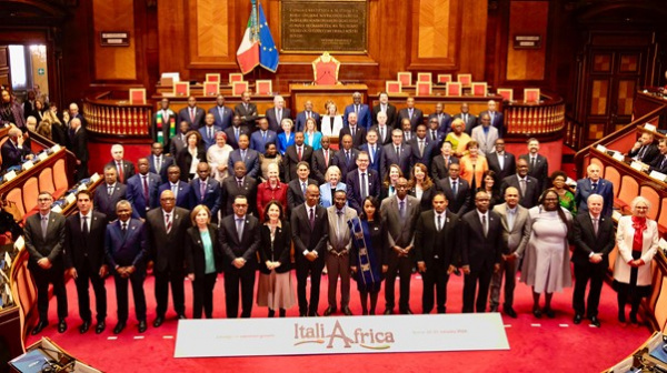 Minister Dussey represented Togo at the recent Italy-Africa Summit in Rome