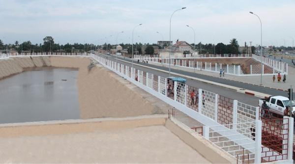 Some water retention basins will be connected in Lomé, under the PIDU