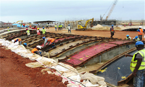 Togo: Construction works at the new fishing port are 65% complete