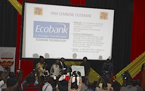 Ecobank Foundation parraine le prix sp&eacute;cial &laquo; Semb&egrave;ne Ousmane &raquo; dot&eacute; de 5 millions FCFA au FESPACO