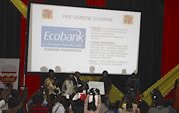 Ecobank Foundation parraine le prix spécial « Sembène Ousmane » doté de 5 millions FCFA au FESPACO