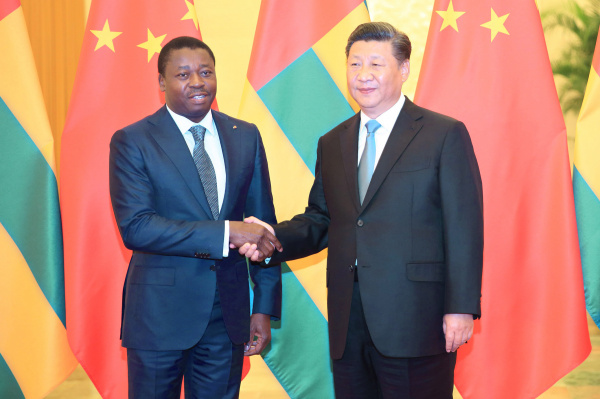Faure Gnassingbé et Xi Jinping en 2016.