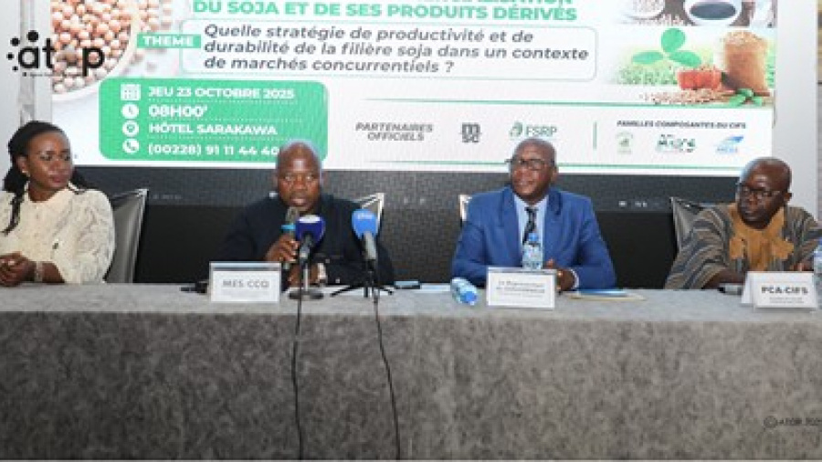 Togo : lancement de la campagne 2025 – 2026 de commercialisation du soja