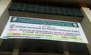 Togo : la 11&egrave; &eacute;dition du Forum national du paysan togolais annonc&eacute;e du 11 au 13 avril prochain