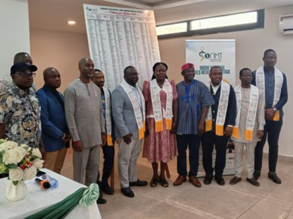 Ordre National des M&eacute;decins du Togo : 631 inscrits en 2024, 940 en 2026