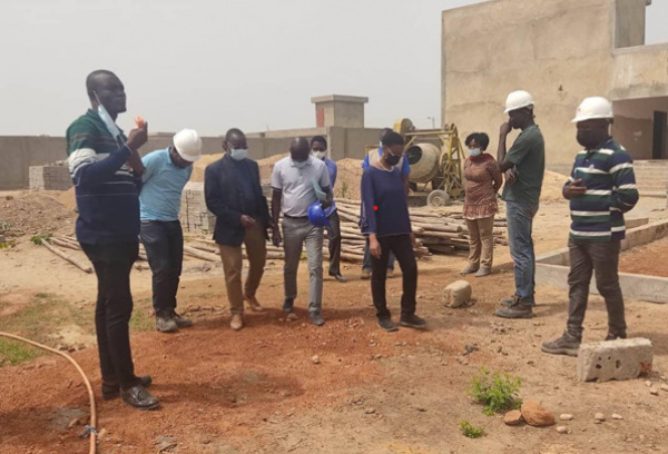 Togolese ministers of health and universal access to health care assess progress made on major infrastructure projects in the northern region