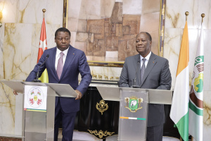 A Abidjan, Faure Gnassingb&eacute; et Alassane Ouattara &eacute;changent sur les crises socio-politiques en Afrique de l&rsquo;ouest