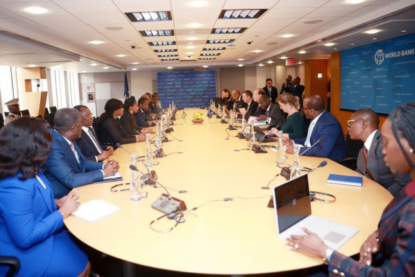 A Washington, Faure Gnassingbé échange avec David Malpass, le président de la Banque mondiale