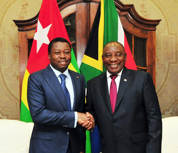Cyril Ramaphosa sera à Lomé ce jeudi, sur fond de coopération économique Togo-Afrique du Sud