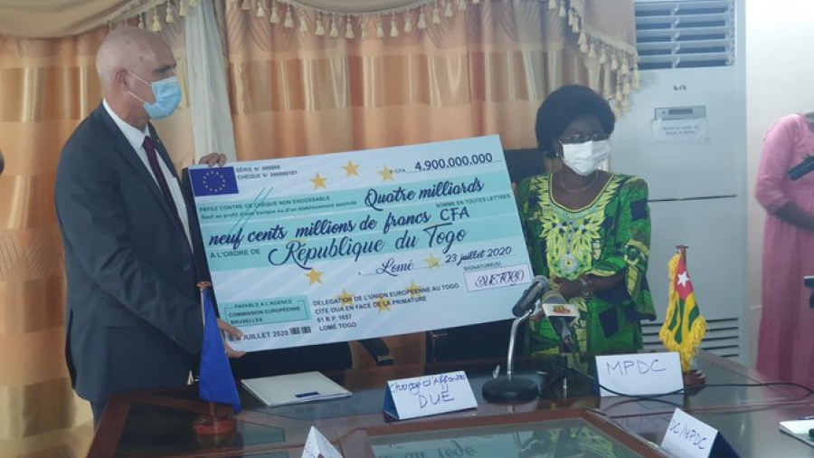 Appui budgétaire : l’UE décaisse 4,9 milliards FCFA en faveur du Togo